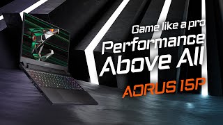 Video 1 of Product Gigabyte AORUS 15P KD/XD/YD 15.6" Gaming Laptop (Intel 11th, 2021)