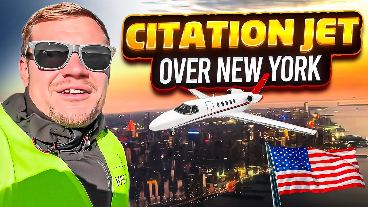 Cessna Citation VFR over NEW YORK in a Jet