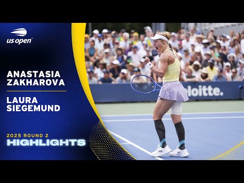 Anastasia Zakharova vs. Laura Siegemund Highlights | 2025 US Open Round 2
