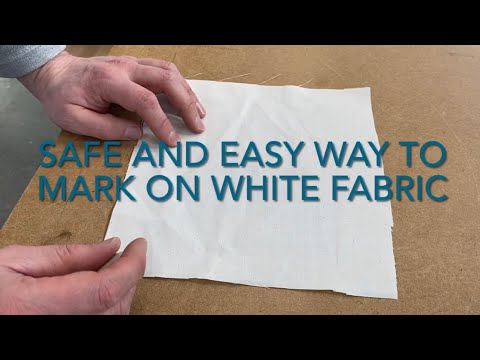 Safely mark white or pale fabric with this magic pen, link in description