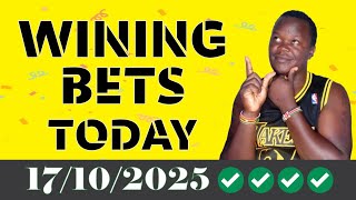FOOTBALL PREDICTIONS TODAY 17/10/2025 SOCCER PREDICTIONS TODAY | BETTING TIPS, #footballpredictions
