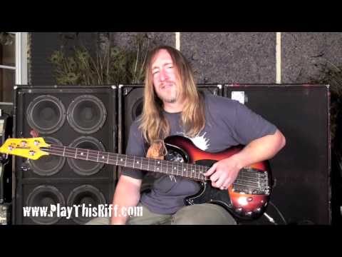 Scott Reeder's Metallica try out / Space Cadet bass lesson. PlayThisRiff.com