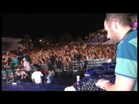 Doorly DJing for Usher at Ushuaia for the Pete Tong Pool Party