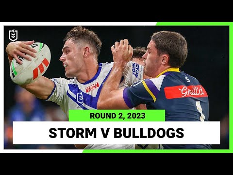 NRL Highlights | Melbourne Storm v Canterbury-Bankstown Bulldogs | NRL Round 2 | Full Match Replay