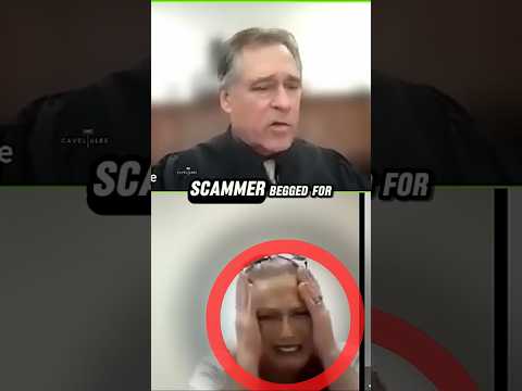 Scammer CRIES After Judge Delivers BRUTAL Sentence on HER #shorts