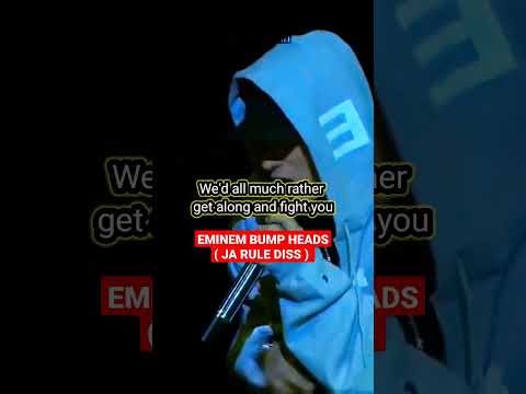Eminem Bump Heads Verse A Cold Diss Against Ja Rule 🥶 #shorts #eminem