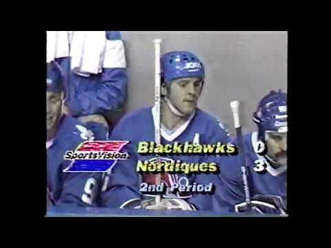 Chicago Blackhawks Quebec Nordiques Oct. 10, 1985 Highlights