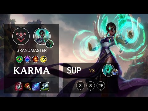 Karma Support vs Thresh - BR Grandmaster Patch 10.22