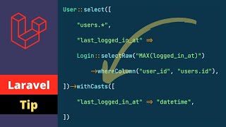 Defining Cast On A Specific Eloquent Query - Laravel Tip