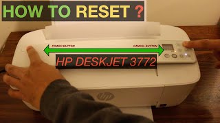 HP DeskJet 3772 Printer Reset, WiFi Reset.