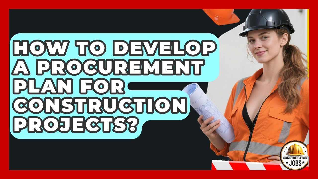 How To Develop A Procurement Plan For Construction Projects? - Construction Jobs