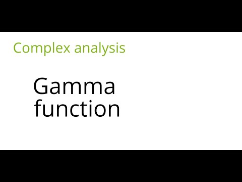 Complex Analysis Gamma Function