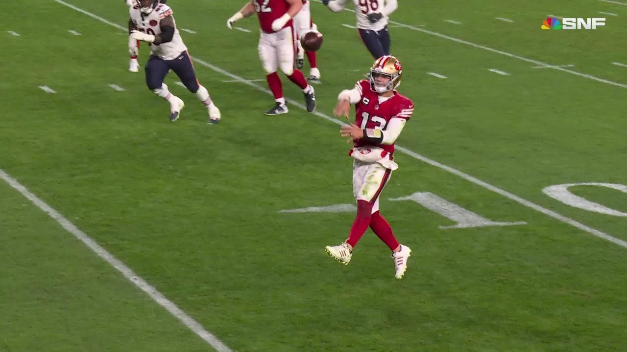 Purdy showcases excellent footwork on TD strike