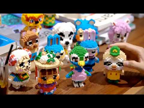 1pc Animal Crossing Blocks legating Raymond 3D Model DIY Mini Diamond Blocks Bricks Building