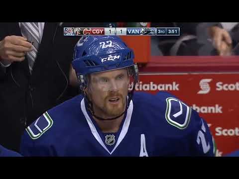 Throwback: The Shift 2.0 - Henrik and Daniel Sedin vs Flames (Oct. 15, 2016) (ALL CALLS) HD60fps