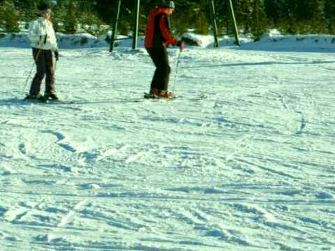 Urmarea lectiilor de schi