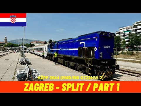 Cab Ride Zagreb - Split Part 1 to Oštarije (Croatian Railways, Croatia) drivers' view 4K