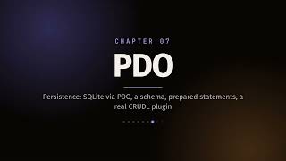 Simple PHP Engine — a PHP 8.5 tutorial in nine chapters (4K)