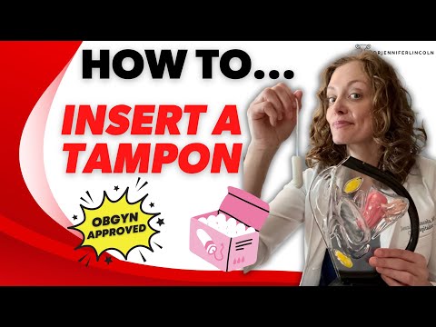 Wie führe ich einen TAMPON ein? Darin schlafen? | Dr. Jennifer Lincoln #Gynäkologie
