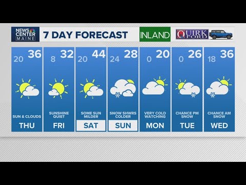 NEWS CENTER Maine Weather Video Forecast