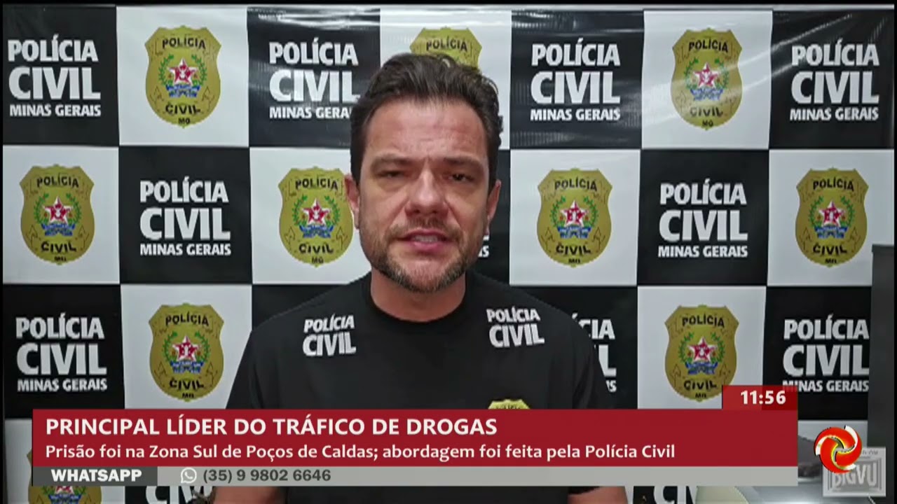 Polícia Civil prende suspeito de liderar tráfico em Poços de Caldas