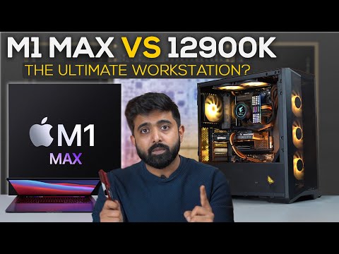 Apple M1 Max Vs i9 12900K | The ULTIMATE Workstation  PC