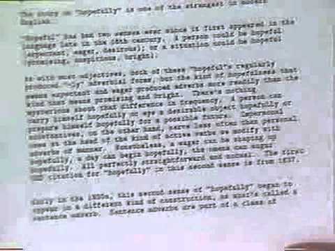 Stanford Lecture: Mathematical Writing - Final truths