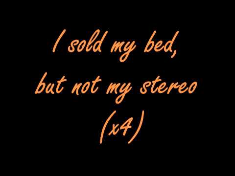 Capital Cities - I Sold My Bed, But Not My Stereo (Lyric Video)