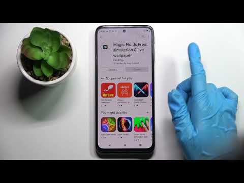 How to Apply Animated Wallpaper on Motorola Moto G41 - Download Magic Fluids App
