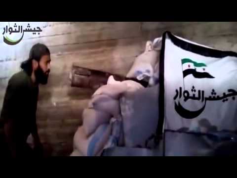 استهداف تحصينات قوات النظام في جبهة بستان الباشا بواسطة مدفع موجه محلي الصنع من قبل جيش الثوار