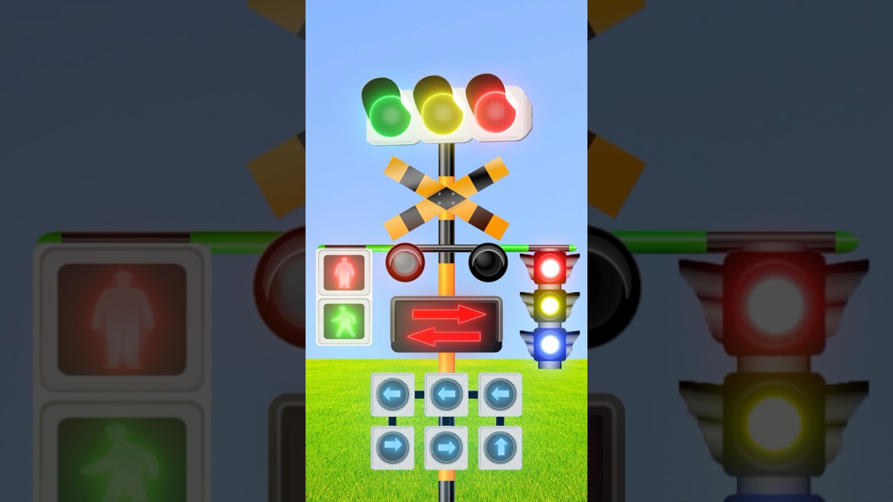 【踏切アニメ】「パプリカ」を演奏する合体踏切カンカン #Shorts