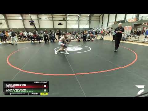 152 Lbs Cons. Round 3 - Gage Stutesman, Washington Vs Gavin Carnahan, Deer Park Ironman Wrestling