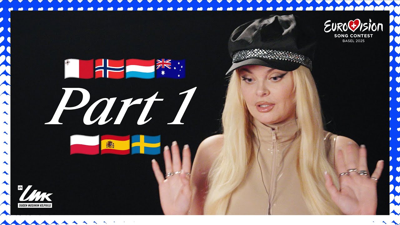 Erika Vikman reacts to 2025 Eurovision songs