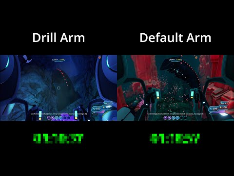 Drill Arm vs Default Arm | Killing a Leviathan in Subnautica Below Zero