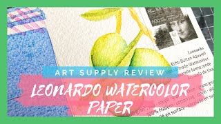 Hanhemuhle Leonardo Watercolor Paper | Art Supply Review