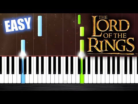The Lord Of The Rings - Concerning Hobbits - EASY Piano Tutorial by PlutaX