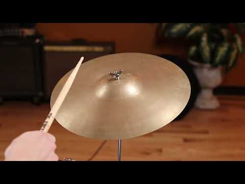 14" Zanchi F&F Vibra 1950s Hi-Hat Single / Crash Cymbal 688g Made in Italy *Video Demo* image 8