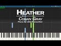 Conan Gray - Heather (Piano Cover) Synthesia Tutorial by LittleTranscriber