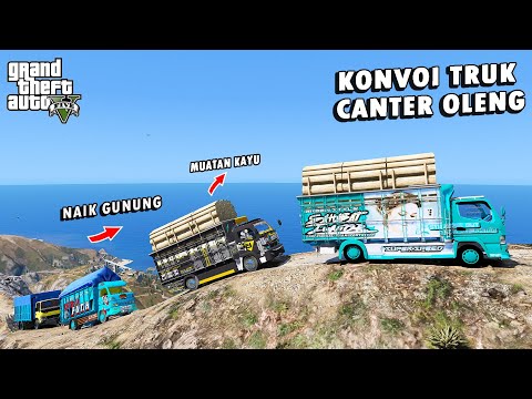 OFFROAD CONVOY OF CANTER TRUCKS WOLFS UP THE HIGHEST MOUNTAIN IN GTA 5