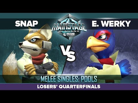Snap vs E. Werky - Losers' Quarterfinals: Melee Singles Pools - Mainstage | Fox vs Falco