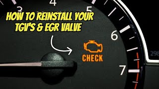 Ultimate Subaru TGV & EGR Reinstall Guide: Step-by-Step to Remove Check Engine Light!