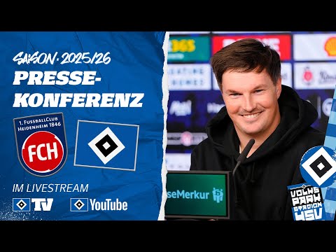 RE-LIVE: PRESSEKONFERENZ MIT MERLIN POLZIN | 1. FC Heidenheim vs. HSV