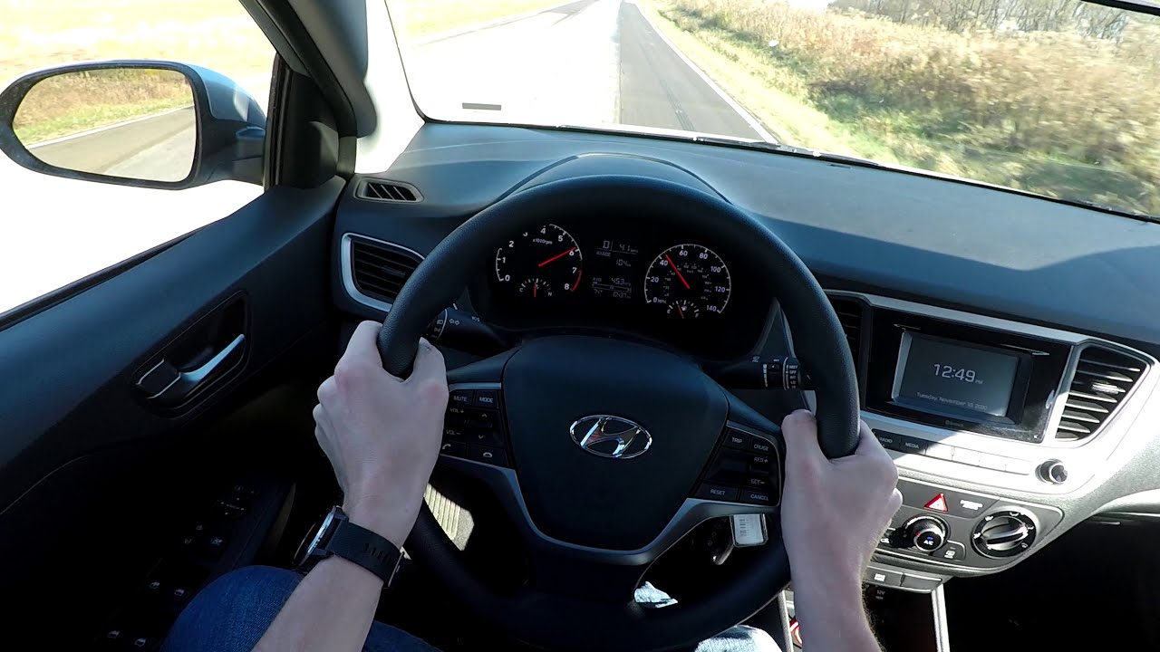 2021 Hyundai Accent SE POV Test Drive, Acceleration and 0-60