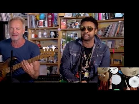 STING AND SHAGGY  NPR MUSIC TINY DESK CONCERT #drumcover #drumlife