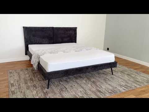 Миниатюра изображения товара Двуспальная кровать ДСВ Сильвия 1.6 (графит)