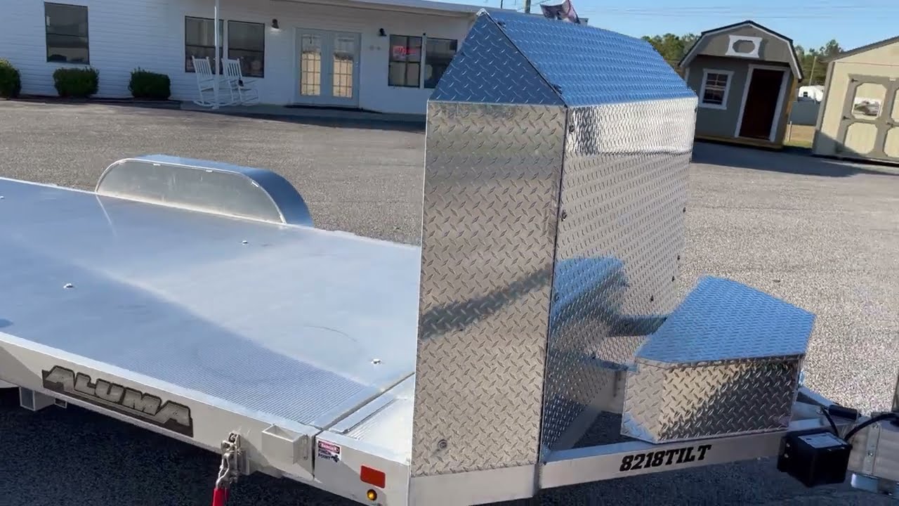 New 2027 Aluma 8218 Anniversary Tilt Car Hauler - Video