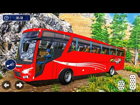 Coach Bus Offroad Driving Simulator - Highway Uphill Transport Hill Driver  -Android Gameplay