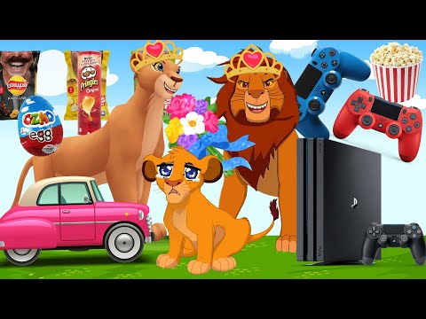 حدوتة الأسد سيمبا ملك الغابة تحدي مقلب التجاهل|حواديت قبل النوم|قصص أطفال بالعامية|حواديت ماما غادة