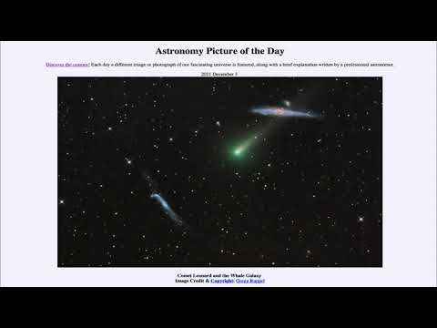 2021 December 03 - Comet Leonard and the Whale Galaxy