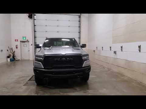 2025 Ram 1500 Rebel 4x4 Crew Cab 5'7" Box in Silver for sale at Indian Head Chrysler Dodge Jeep Ram Ltd. in Indian Head, SK